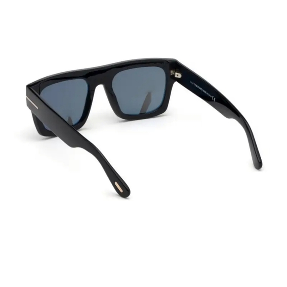 Tom Ford 🖤 RENEE Sunglasses- FT 0847 Shiny Black/Grey Shaded 52/21/140 - Picture 8 of 10
